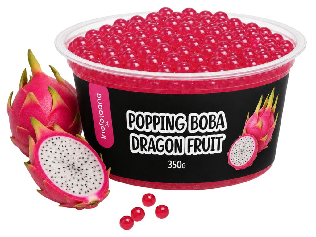 BubbleJoy Popping Boba Drachenfrucht 350 g Fruchtperlen für Produktbild 