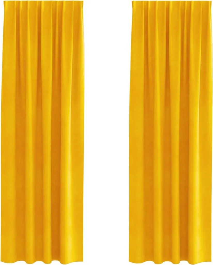 Tende vidaXL Velluto Giallo Senape 140x225 cm - Funzionalità e Stile