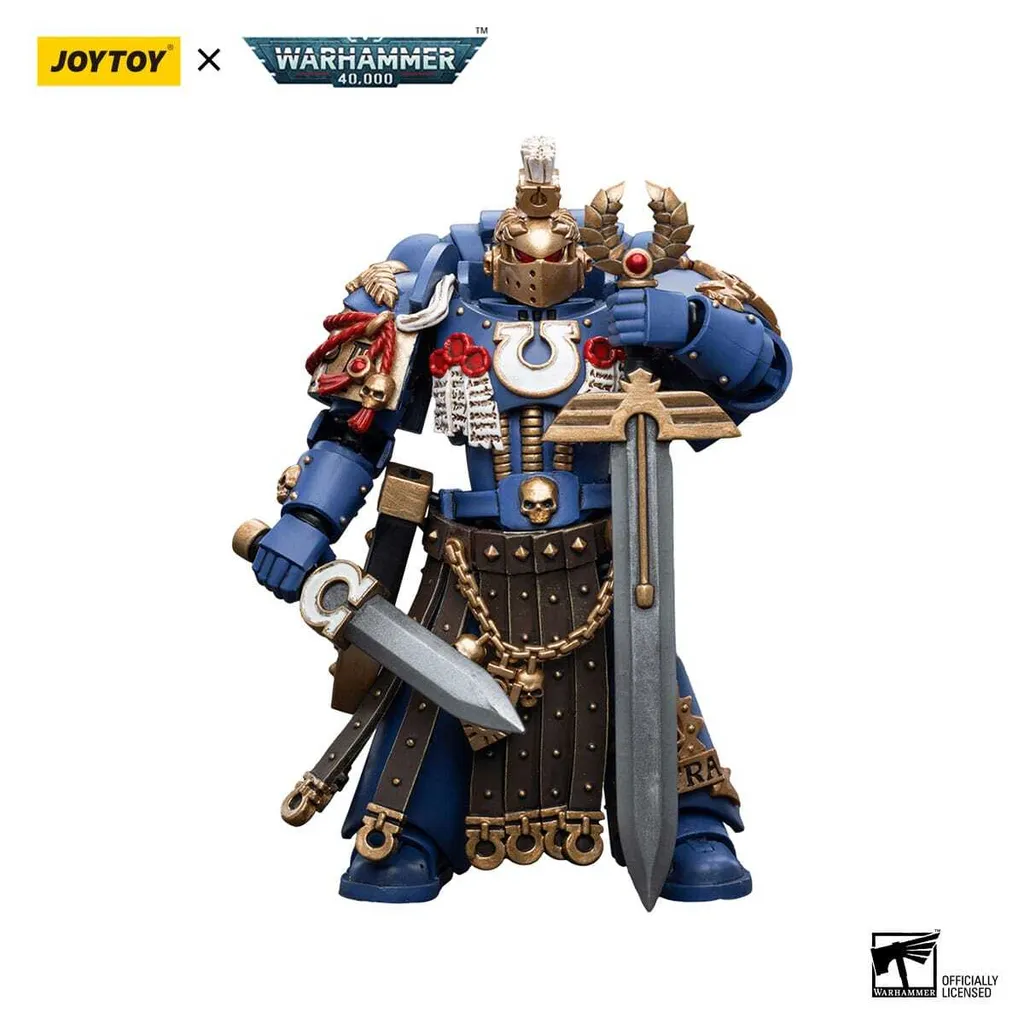Ultramarines Champion Joy Toy 1/18 avec armure détaillée Warhammer 40k