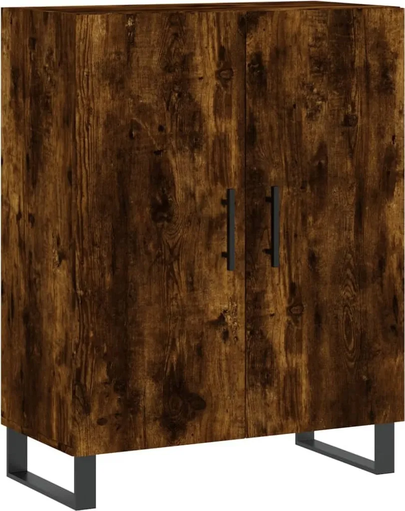 SYFAX™ Credenza Rovere Fumo 69,5x34x90 cm | Mobile Multistrato di Design
