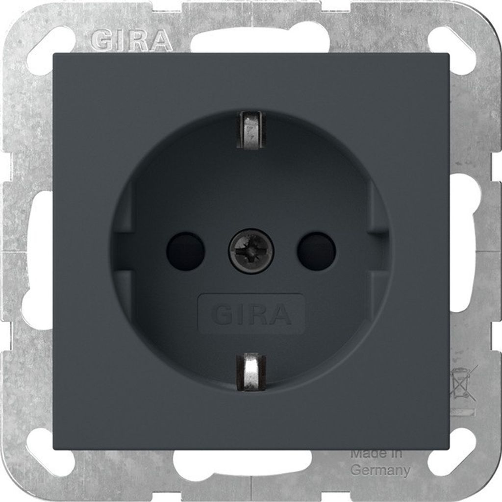 GIRA Steckdose 1f anth UP m.BS IP20