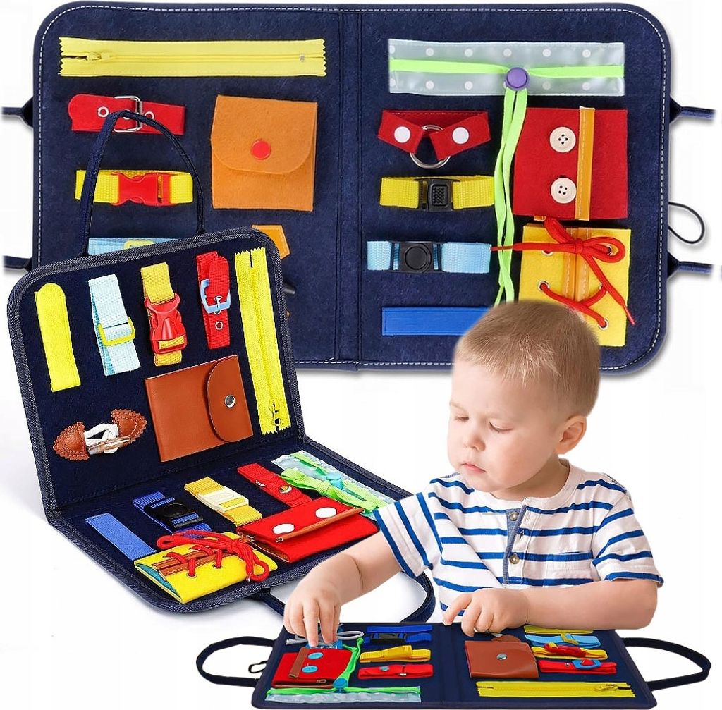 Tablica Manipulacyjna Sensoryczna Montessori Xxl Zdjęcie produktu 