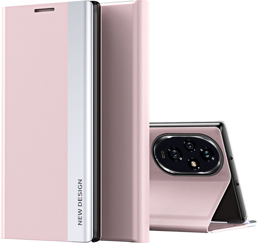 Honor 200 Pro Hülle, Leder PolyurethanMagnetisch Klapphülle Produktbild 
