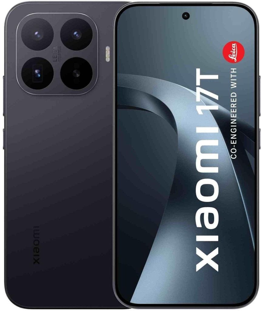 Xiaomi 17T 5G, dual SIM, 12GB RAM, 512GB opslag - Zwart Productafbeelding 