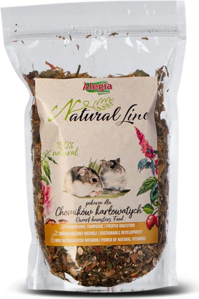 Alegia Natural Line - Futter für Zwerghamster 500g Alegia