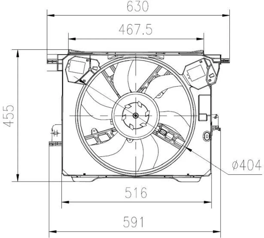 Moteur de ventilateur 4539064300 haute résistance pour Smart 453