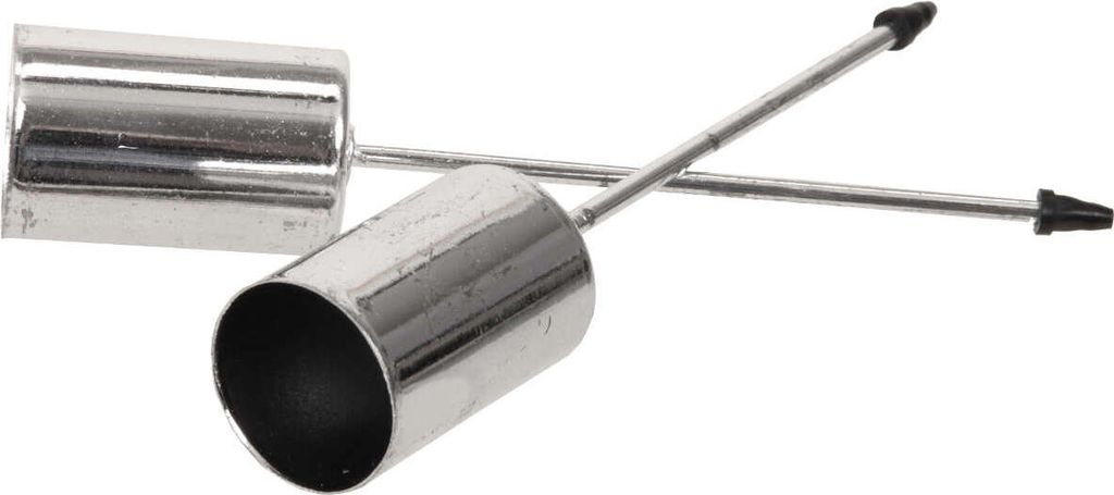 4 Kerzenhalter Stabkerze Ø2,5cm Dorn L9cm Kerzenpick Stecker Halter Adventskranz, Farbe:silber