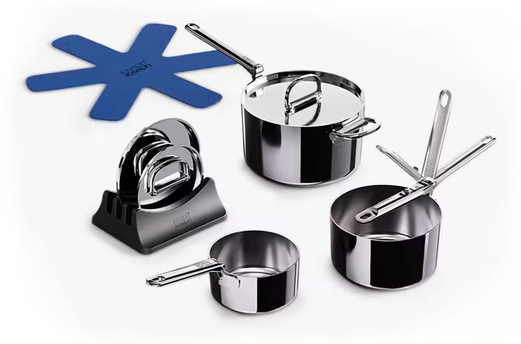 Joseph Joseph Space Steel 3dílná sada pánví, sada 3 pánví z Obrázek produktu 