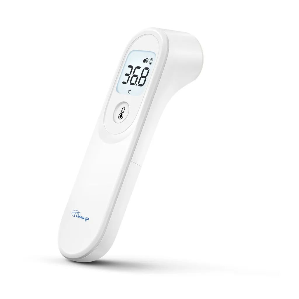 Thermomètre infrarouge Yuwell avec alerte de fièvre et écran LCD rétroéclairé
