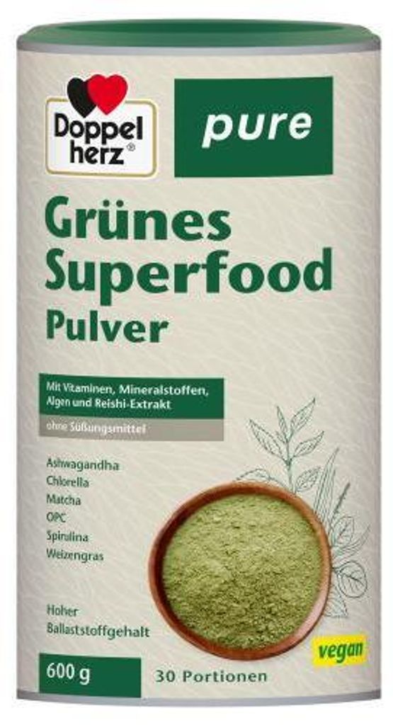 Doppelherz Grünes Superfood pure Pulver 600 g Produktbild 