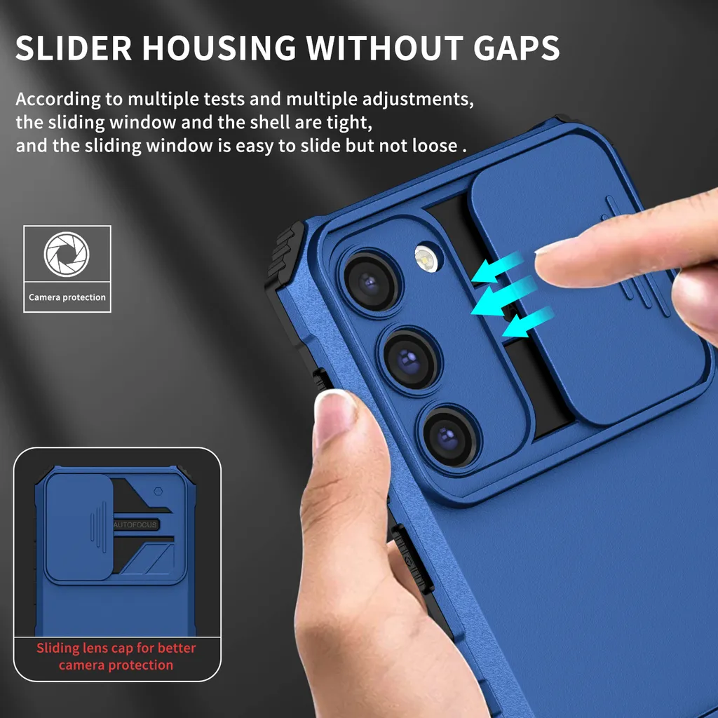 Asuwish Custodia Portafoglio Per Samsung Galaxy S23 Ultra – Pelle Sintetica Blu – 8 Slot Carte, Cerniera, Supporto E Cinturino