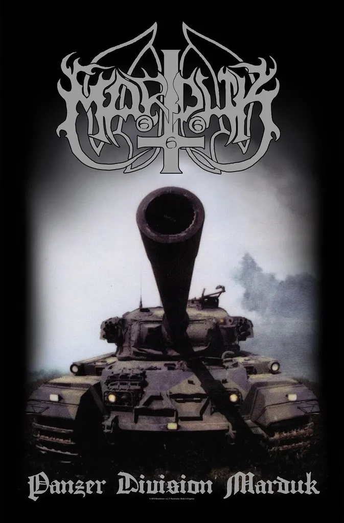 Poster en Tissu Marduk Panzer Division Large Format 106x70cm Gris Noir