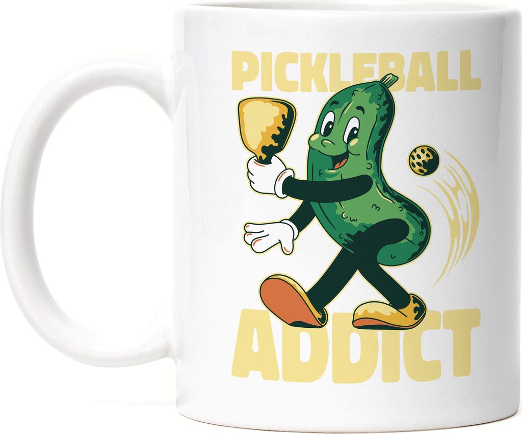 Pickleball Addict Tasse Weiß Pickleballspieler Freundin Spieler