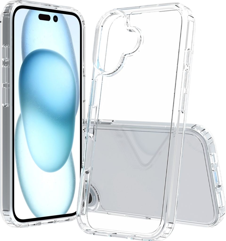 Mobigear Crystal Durchsichtig iPhone 16 Hülle Hardcase Backcover - Transparent