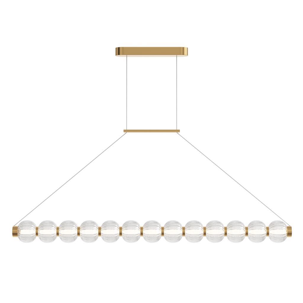 Maytoni Pendelleuchte Amulet LED incl. Gold aus Silicone und Glas , Metall 1050 Lumen 22W für Küche, Schlafzimmer, Wohnzimmer, Esszimmer, Lobby