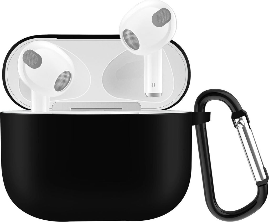 Mobigear Classic Apple AirPods 3 Hülle Flexibles Silikon - Schwarz
