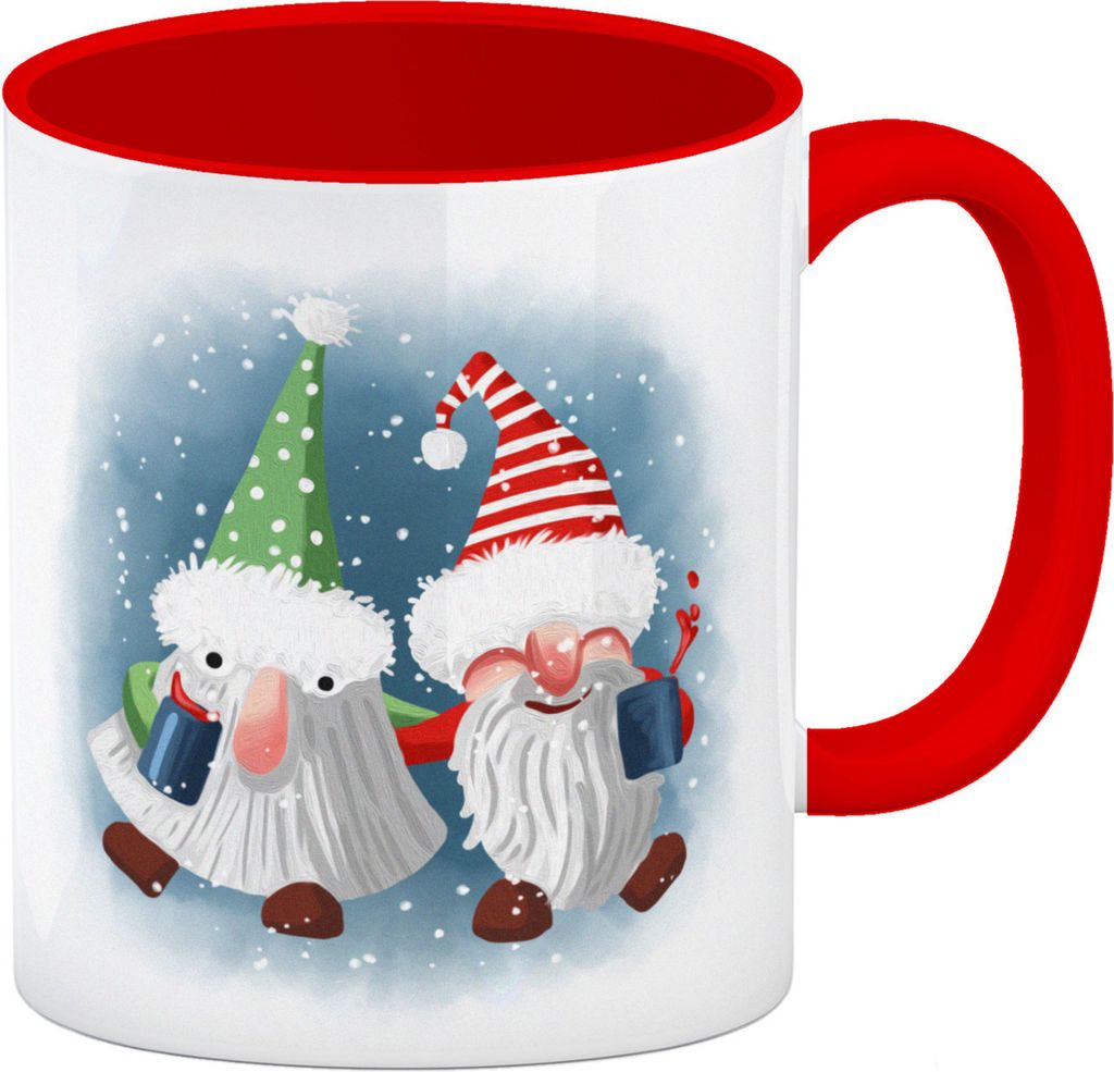 Betrunkene Wichtel Weihnachten Kaffeebecher