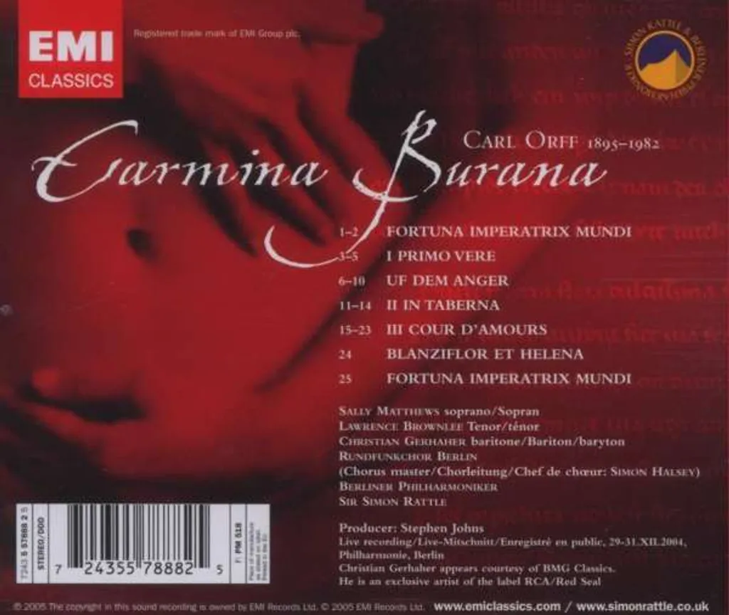 Carmina Burana Version Piano Chant pour Répétitions Chorales Faciles