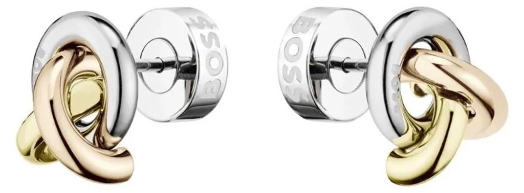 Boucles d'oreilles tricolores Harmonie 1580773 en acier inoxydable