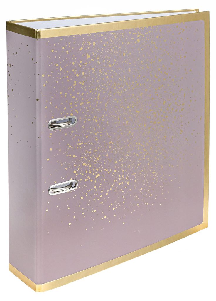 Interdruk, carpeta A4, 75 mm, color dorado satinado con Imagen del producto 