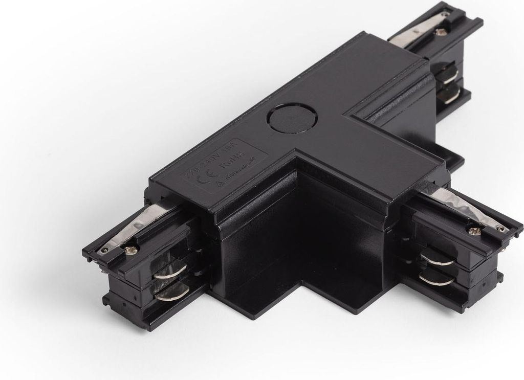 Verbinder 'Left Side' Typ T für 3-Phasenstromschiene Unterputz/ Einbau Aluminium Schwarz