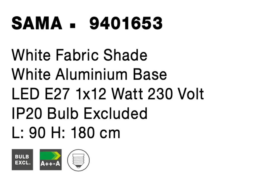 Lampadaire SAMA Nova Luce - Lampe de Sol Moderne pour Éclairage Salon - 8
