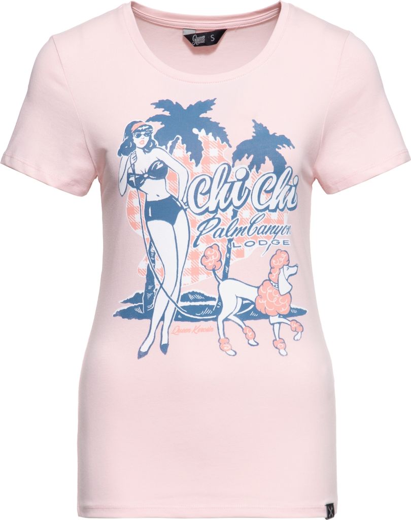 Queen Kerosin T-Shirt - Chi Chi Beach Poodle Rosa M