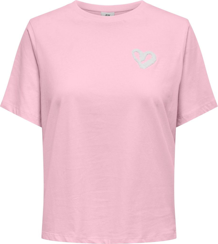 JDY Legeres T-Shirt mit Rundhals und Schriftzug Größe: XL