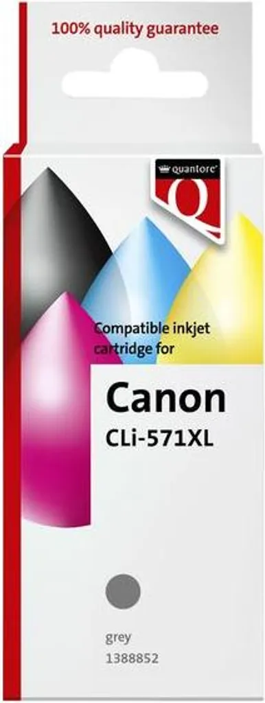 Lot de 12 Cartouches d'Encre Grises CLI-571XL pour Photos de Qualité