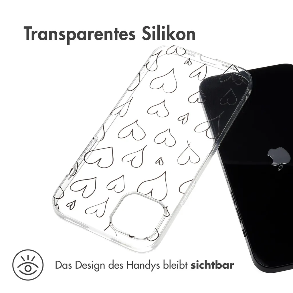 Cover iPhone 15 Plus imoshion Hearts - Sottile e Protettiva - 2
