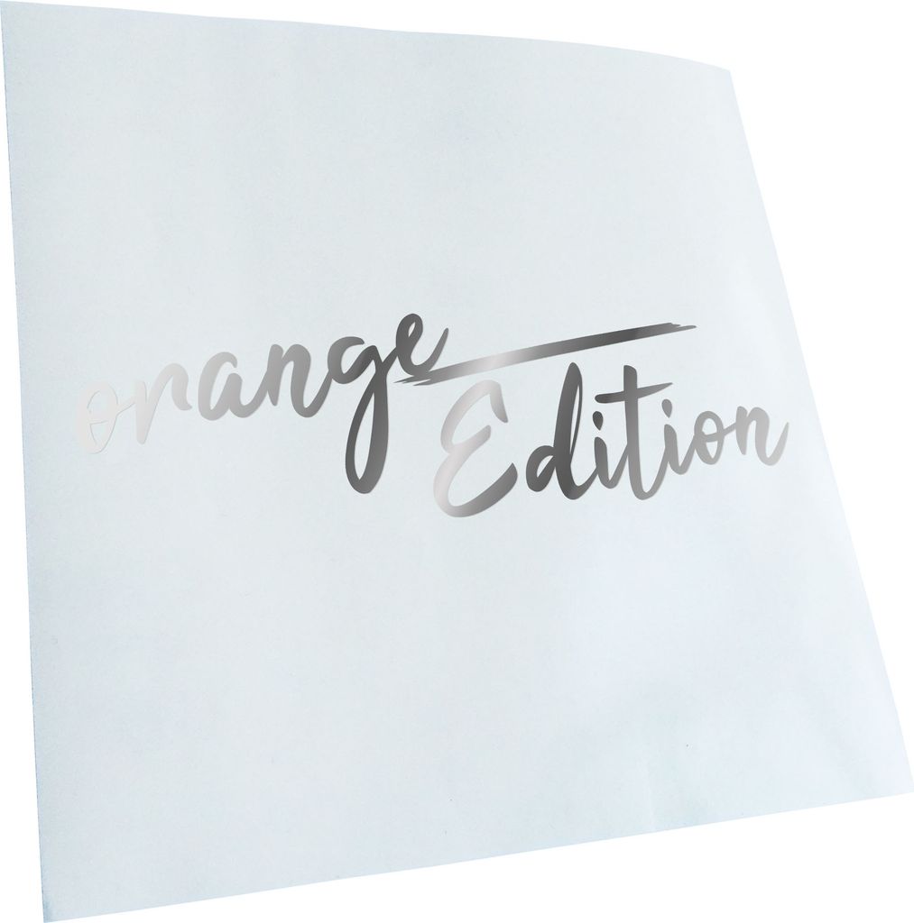 Kiwistar - Autoaufkleber - Orange Edition - Chrom - 24x7cm - Aufkleber für Auto, Laptop, Fahrrad, LKW, Motorrad mehrfarbig JDM Decal Racing