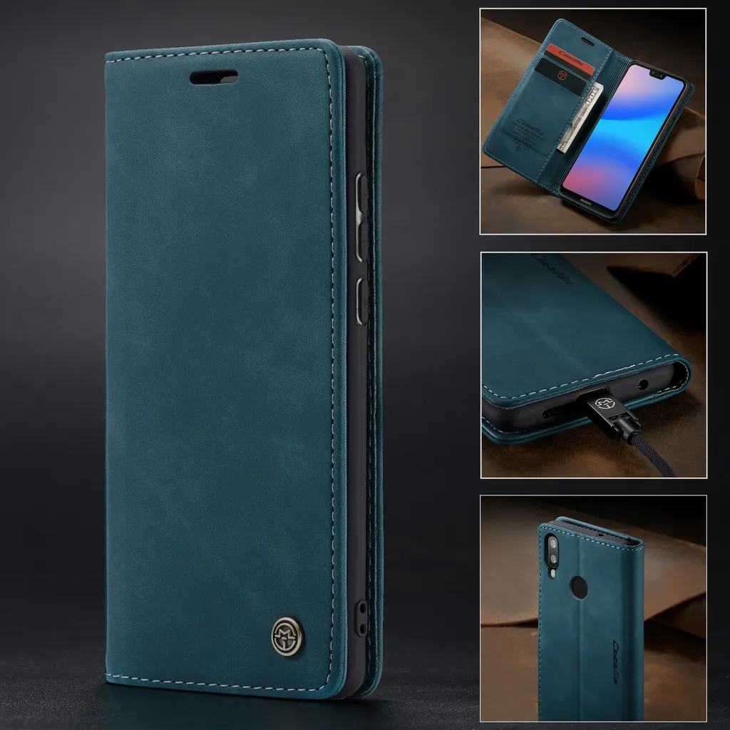 LBH Custodia per Huawei P30 Pro, Portafoglio Telefono Magnetico, Colore Nero, con Scomparto per Carte di Credito e Denaro, con Funzione Leggio