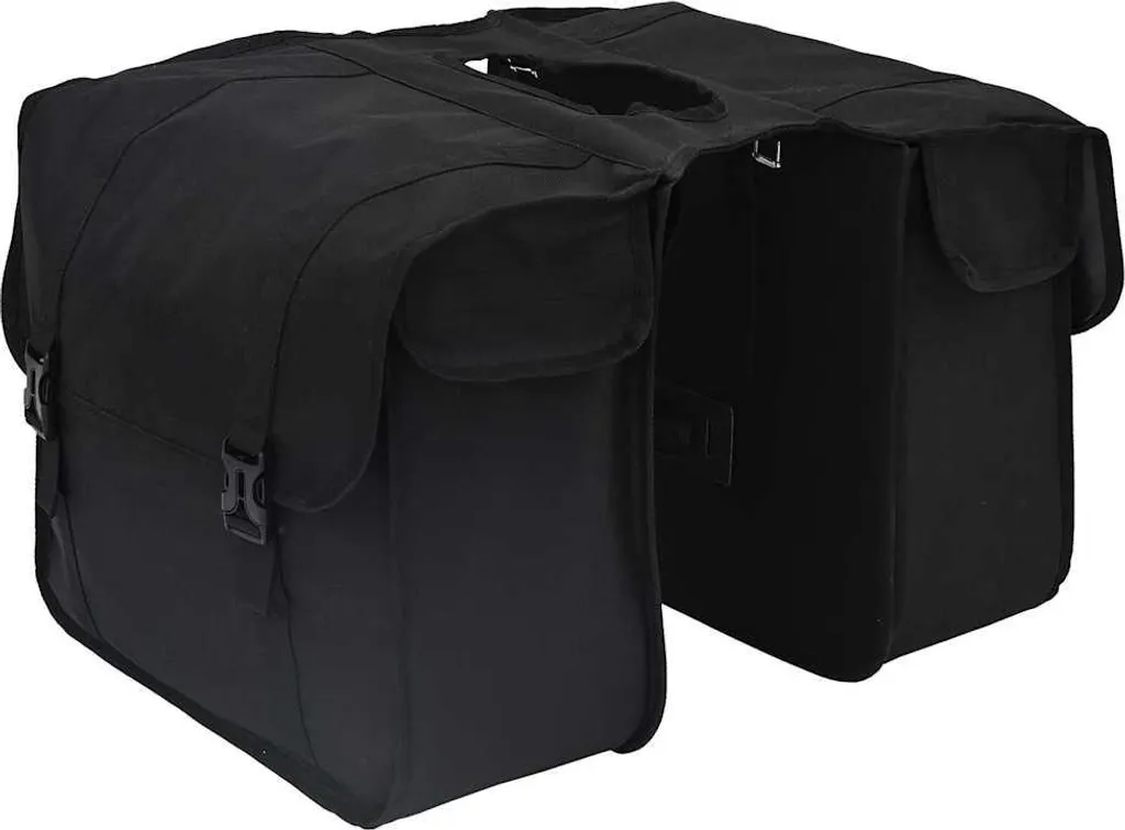 Sacoche de vélo noire en polyester 40 x 18,5 x 35 cm - Modèle City V1