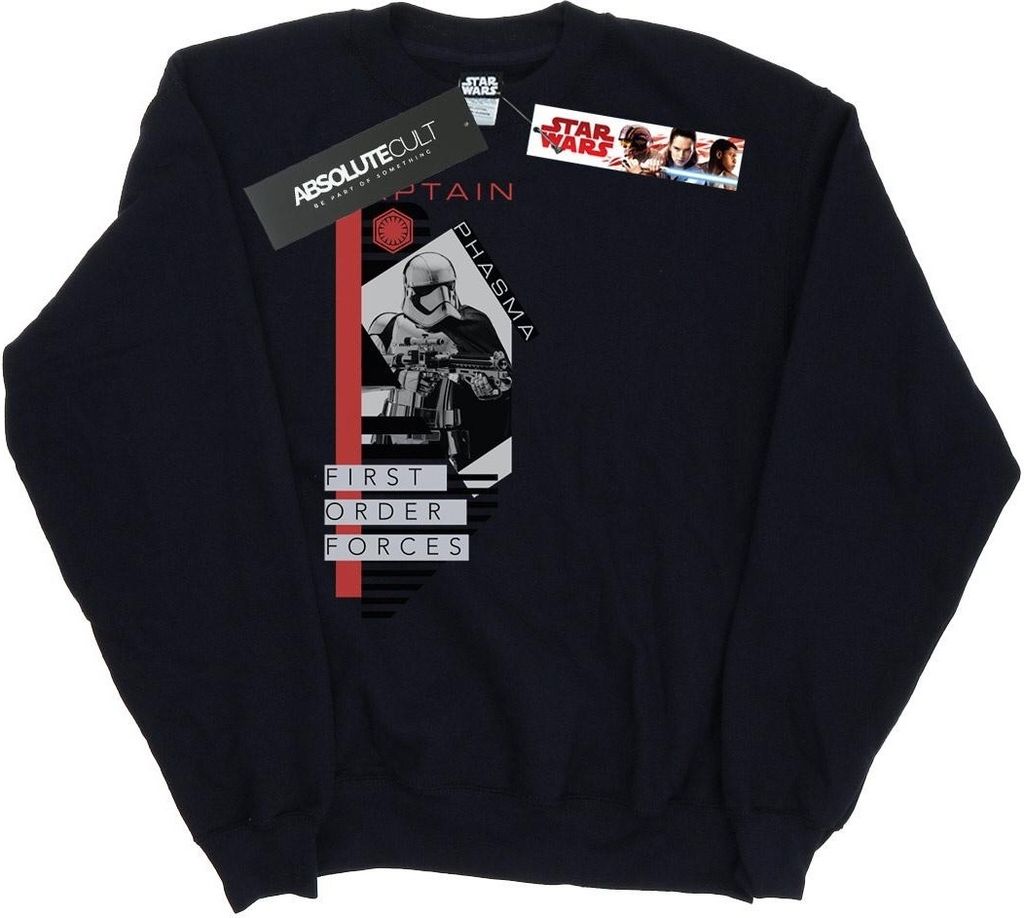Star Wars - "The Last Jedi" Sweatshirt für Herren BI46200 (S) (Schwarz)