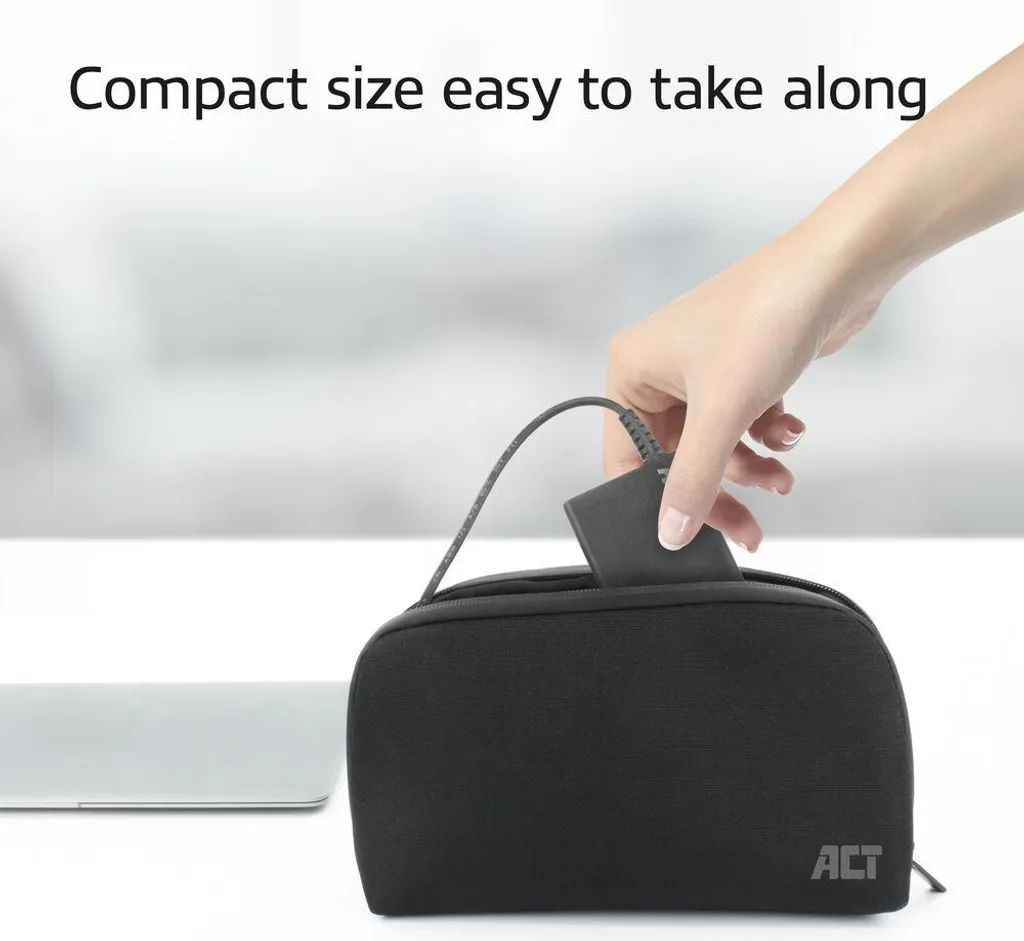 Chargeur PC portable 65W USB-C compact et puissant modèle extra plat - 9