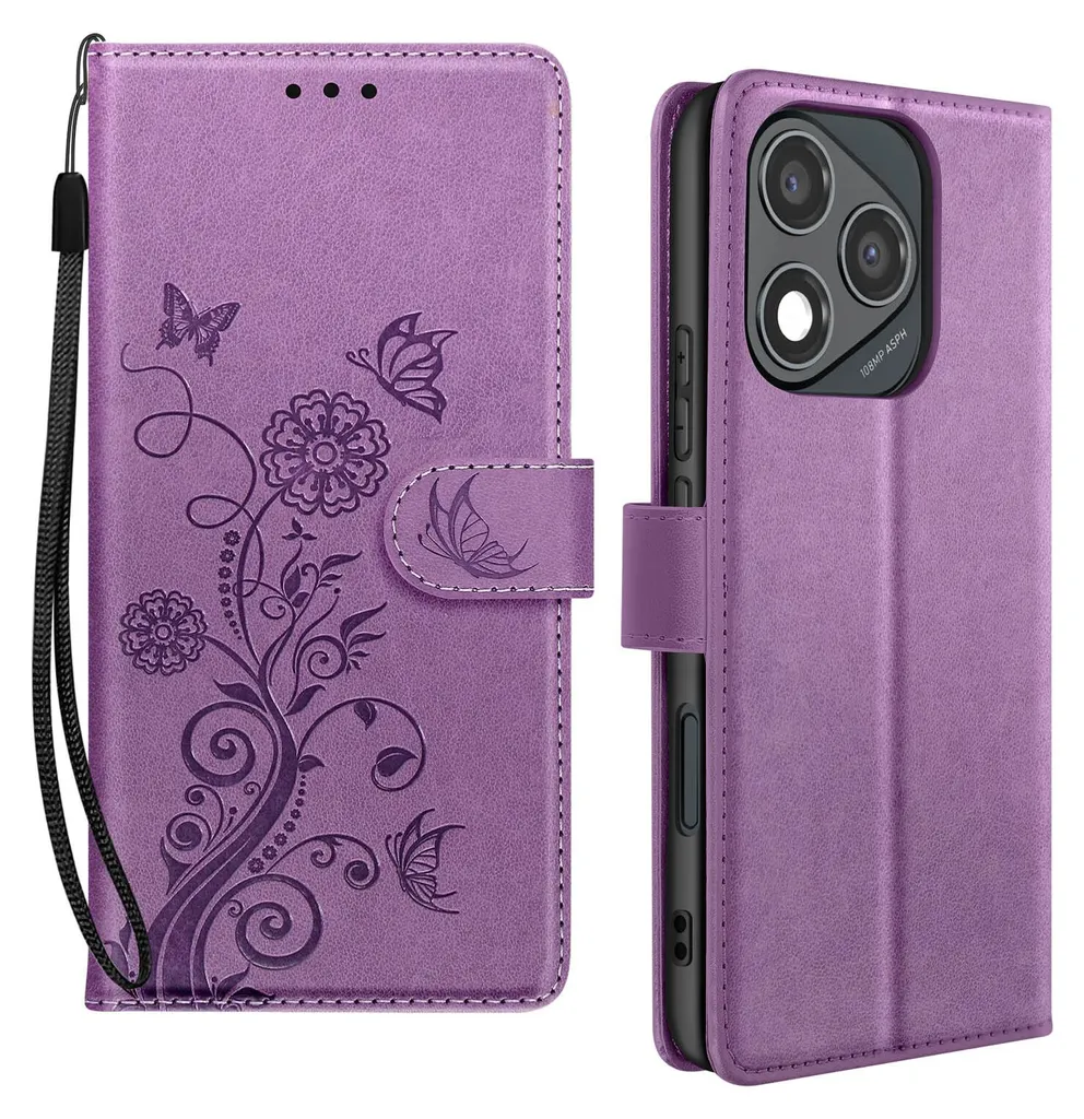Avizar Cover Antiurto per Honor 90 Lite - Tracolla e Motivo Fiori