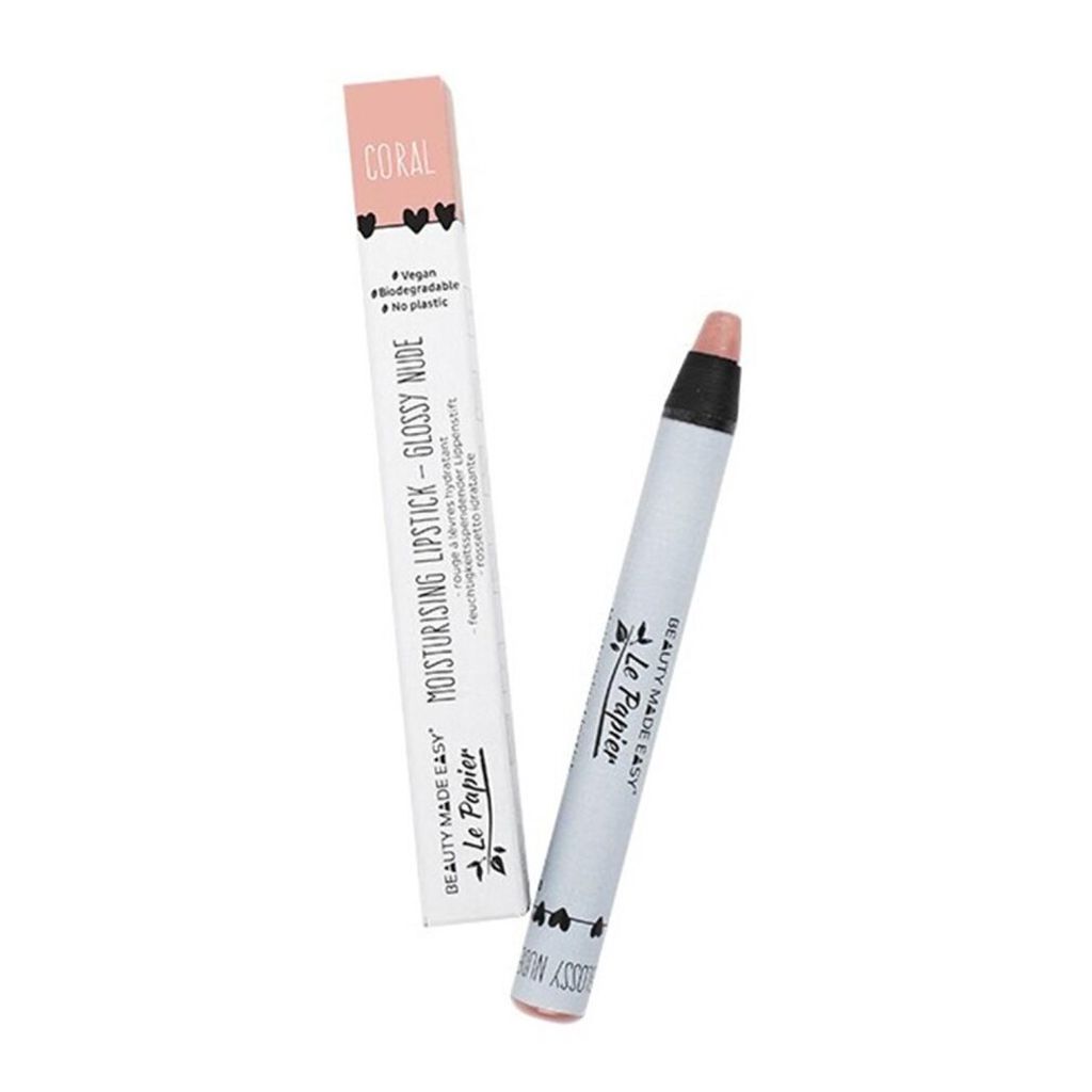 BEAUTY MADE EASY MOISTURISING BARRA DE LABIOS GLOSSY Hautfarbe CORAL 6GR