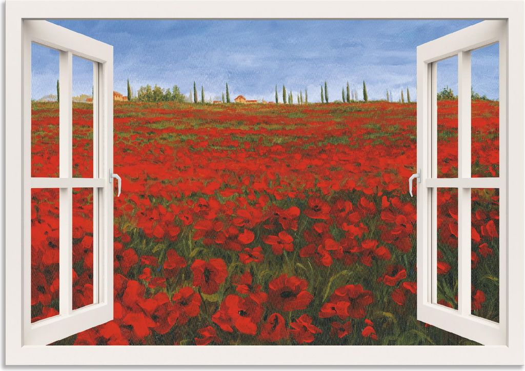 ARTland Wandbild Alu für Innen & Outdoor 4 Jahreszeiten III Größe: 100x70 cm