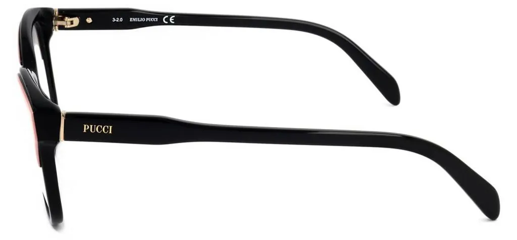 Pucci Ep5164 Noir : Lunettes légères en acétate au design moderne et sobre - 3