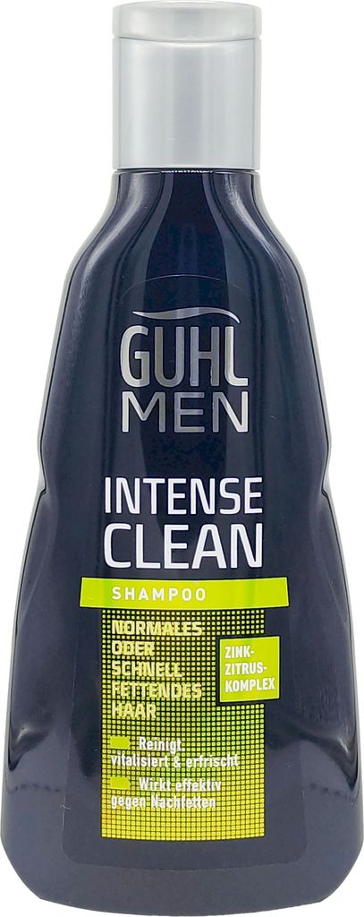 Guhl Men Shampoo INTENSE CLEAN 250ml schnell fettend Haar Zink Zitrus Komplex