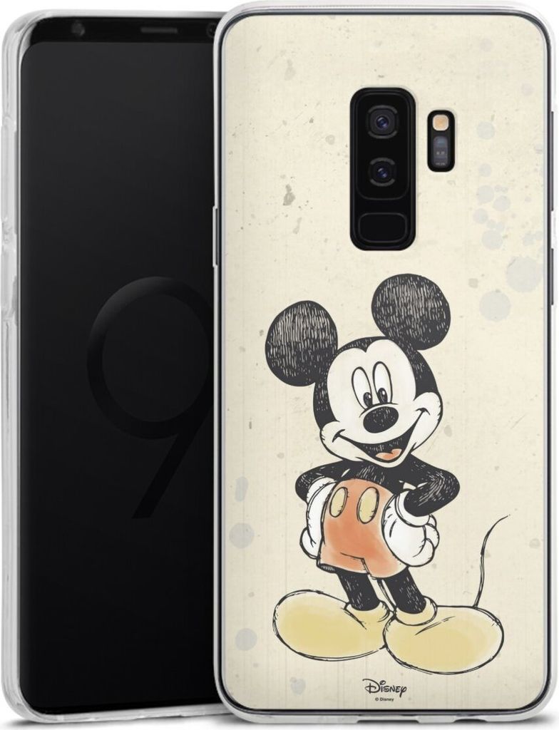 DeinDesign Handyhülle für Samsung Galaxy S9 Plus Duos Silikon Hülle Case Smartphone Schutzhülle Mickey & Minnie Mouse Offizielles Lizenzprodukt...