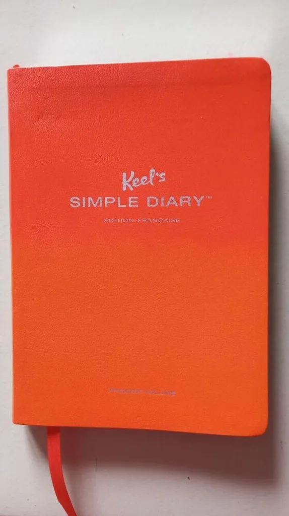 Agenda Journalier Orange Simple Diary I pour Planification Personnelle