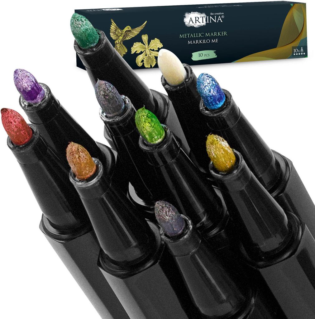 Artina 10er Set Metallic Marker Markilo Me