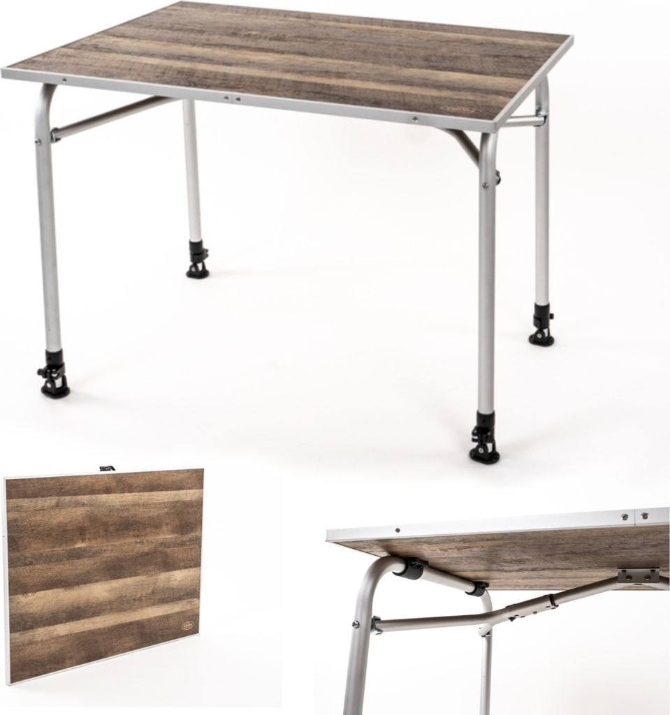 Campingtisch TYRESTA 80 Garten - Klapptisch in edlem Holz-Design 60 x 80 cm
