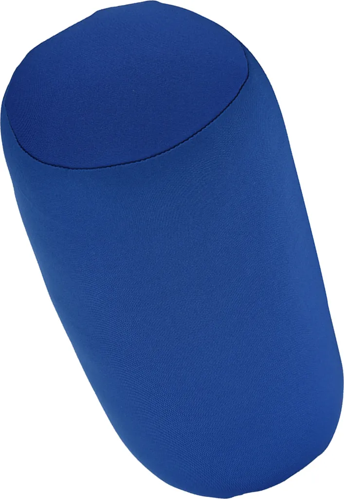 Coussin traversin à microbilles bleu pour dormir et confort cervical