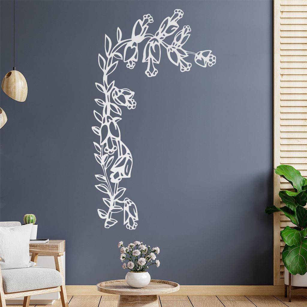 Große Blüten Wandtattoo in 6 Größen - Wandaufkleber Wall Sticker - Dekoration, Küche, Wohnzimmer, Schlafzimmer, Badezimmer