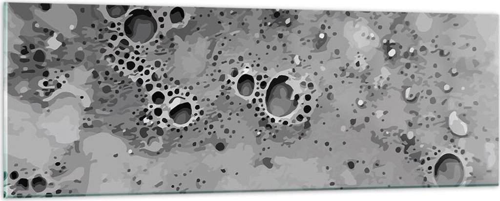 Bilder auf glas - Abstraktion modern - 90x30cm - Glasbilder - Wandbilder - Kunstdruck - zum Aufhängen bereit - Wanddekoration aus Glas - Glas Bild...