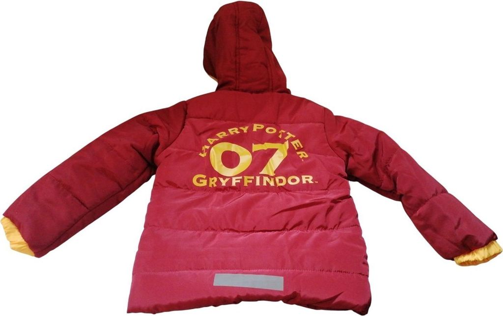 Kinder-Winterjacke „Harry Potter – Gryffindor“ | Kapuze, 2 Taschen, wasser- & windabweisend, 116