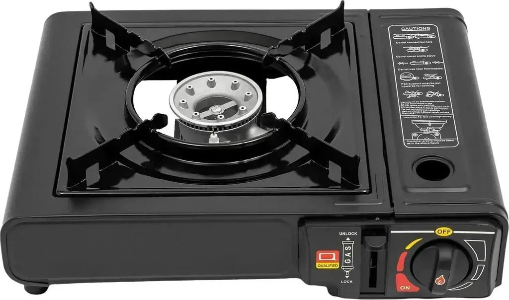 Barbecue portable de camping à gaz 2500W pour pique-nique et voyage