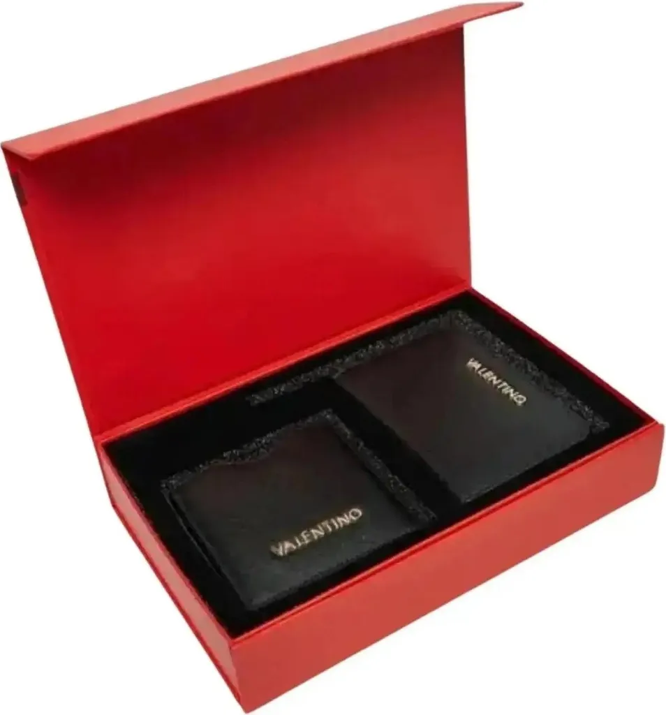 Duo Portefeuille et Miroir Valentino Nero pour l'Organisation du Sac